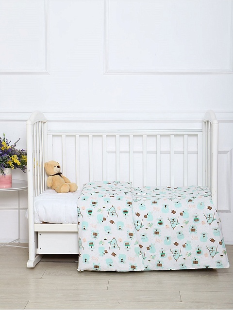 Пододеяльник бязь (без молнии) / Коалы 110x140 см