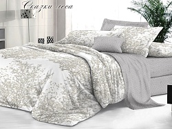 Комплект постельного белья Евро "Sateen De Luxe" Эльф, Сказки леса