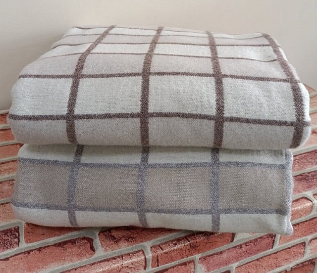 Одеяло байковое 400 гр. 80% хлопок, 140x205 см