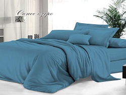 Комплект постельного белья Евростандарт Felicita, Синее озеро