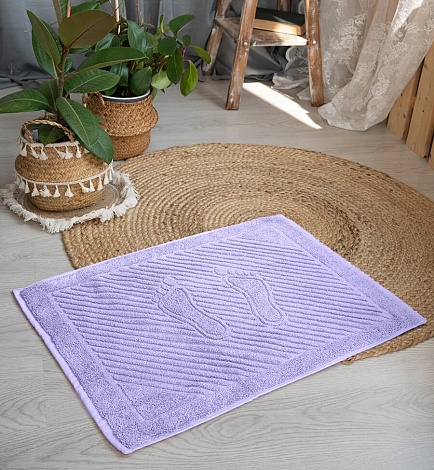 Полотенце махровое для ног 50х70см, 700гр Ашхабад, (люпин)