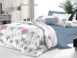 Комплект постельного белья 1,5 спальный "Domo Vita", Васильки