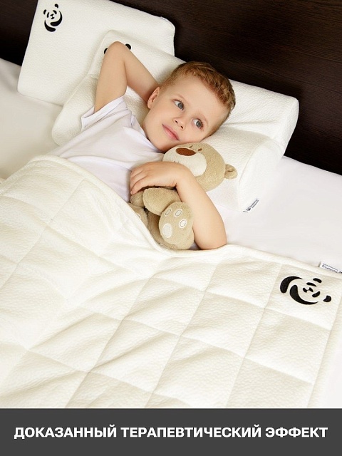 Детское утяжеленное одеяло PandaHug KIDS, 110*140 см