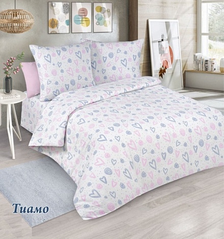 Комплект постельного белья 1,5 спальный, Тиамо 2 (светлый)