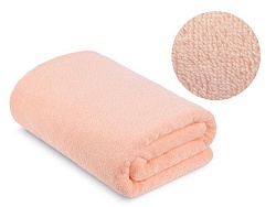 Простыня купальная махровая гладкокрашеная, пл. 420 г/кв.м, 200х210см, Персик