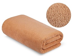 Простыня купальная махровая гладкокрашеная, пл. 420 г/кв.м, 200х210см, Бежевый