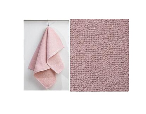 Полотенце махровое "Салфетка", плотность 360 г/кв.м, 30х50см, Розовый светлый