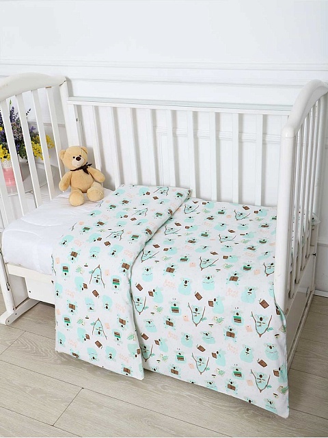 Пододеяльник бязь (без молнии) / Коалы 110x140 см