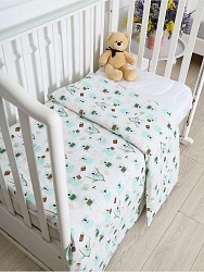 Пододеяльник бязь (без молнии) / Коалы 110x140 см