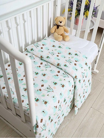 Пододеяльник бязь (без молнии) / Коалы 110x140 см