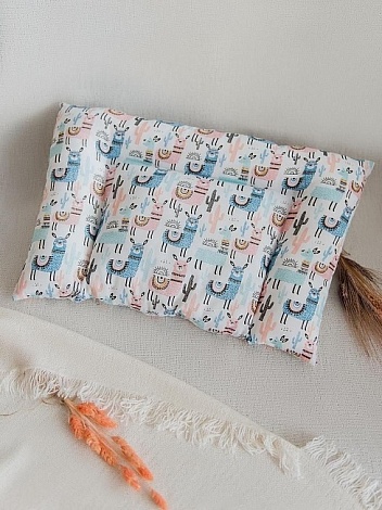 Подушка для новорожденных "Малышка" лебяжий пух / бязь, 40*60см