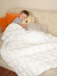 Детское одеяло-плед утяжеленное лен-флис, 90*120 см