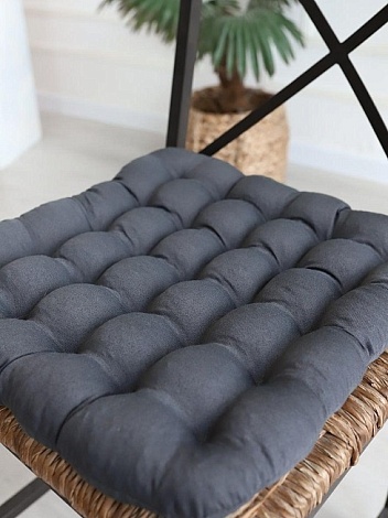 Био-подушка на стул PEK235, Темно-серая 40*40см