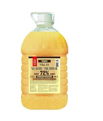 Мыло хозяйственное жидкое 72% антибактериальное, 5л 