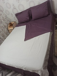Комплект постельного белья Сатин 2-х спальный (индивидуальный пошив), наволочки с ушками