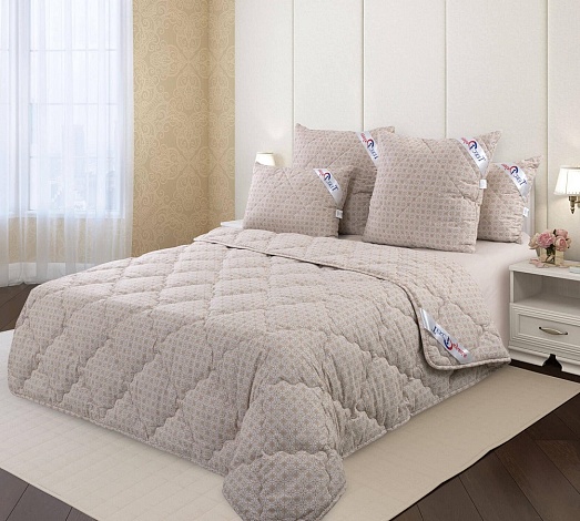 Одеяло всесезонное Лен-хлопок перкаль, 200x220 см