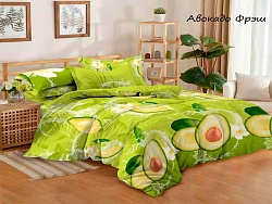 Комплект постельного белья Семейный "Domo Vita", Авокадо Фреш