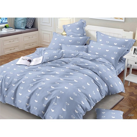 Комплект постельного белья 2х спальный с Евро простыней, Полисатин - 4424