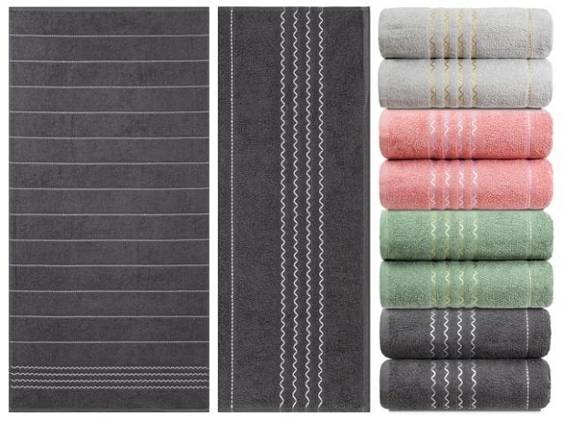 Полотенце махровое "Зигзаг", плотность 360 г/кв.м, 70х140см