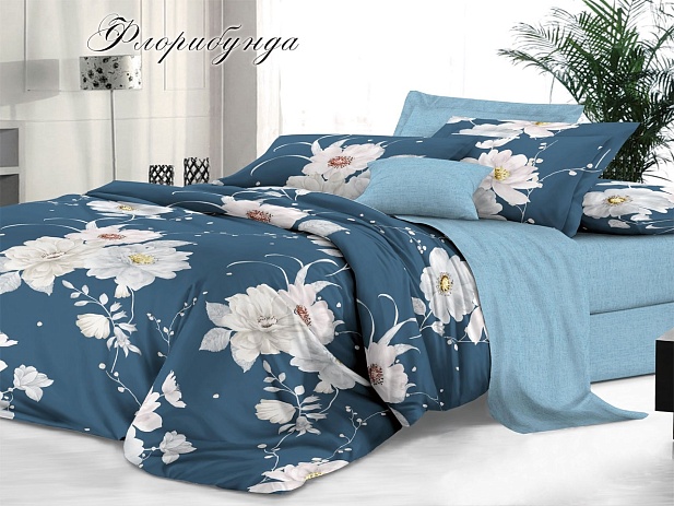 Комплект постельного белья Евро "Sateen De Luxe" Эльф, Флорибунда