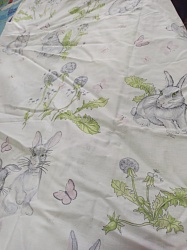 Ткань поплин Зайцы