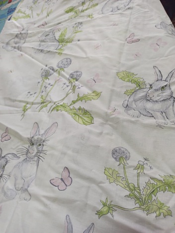 Ткань поплин Зайцы