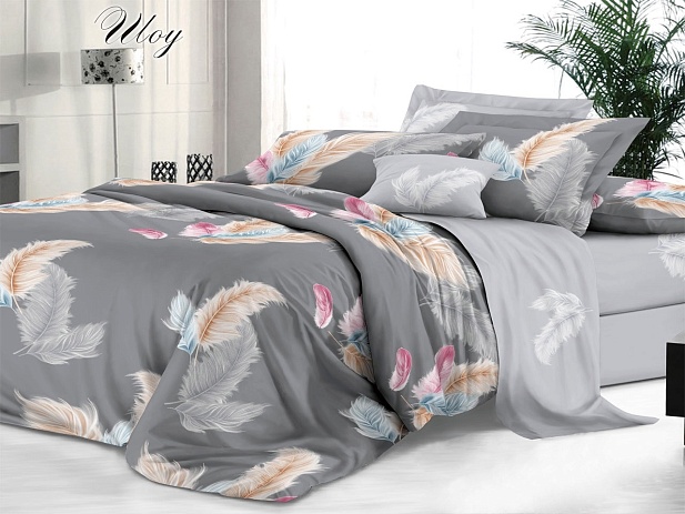 Комплект постельного белья 1,5 спальное "Sateen De Luxe" Эльф, Шоу