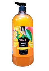Жидкое крем-мыло SHALET  освежающее  Манго и Маракуйя, 1л с курком
