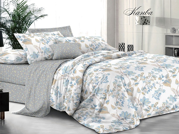 Комплект постельного белья 1,5 спальный "Белла Вита Премиум" Эльф, Канва