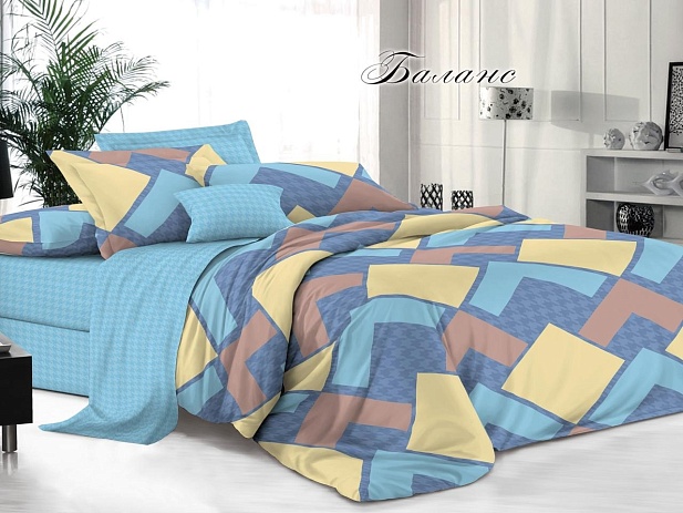 Комплект постельного белья Евро "Белла Вита Премиум" Эльф, Баланс