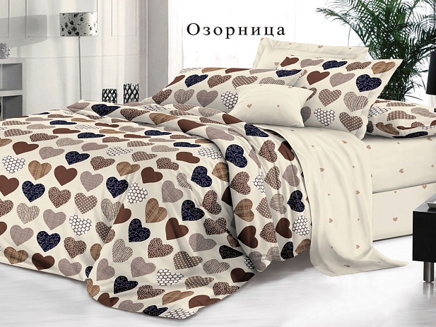 Комплект постельного белья Семейный "Белла Вита Люкс" Эльф, Озорница