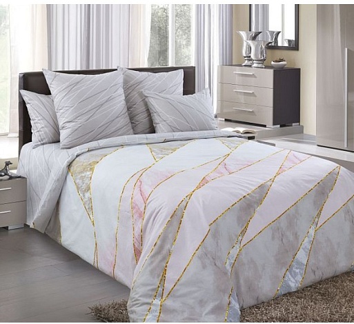 Комплект постельного белья 1,5 спальный, Перкаль Аттика