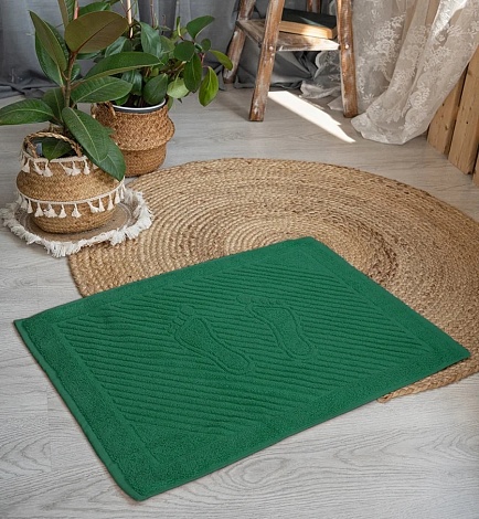 Полотенце махровое для ног 50х70см, 700гр Ашхабад, (лесной)