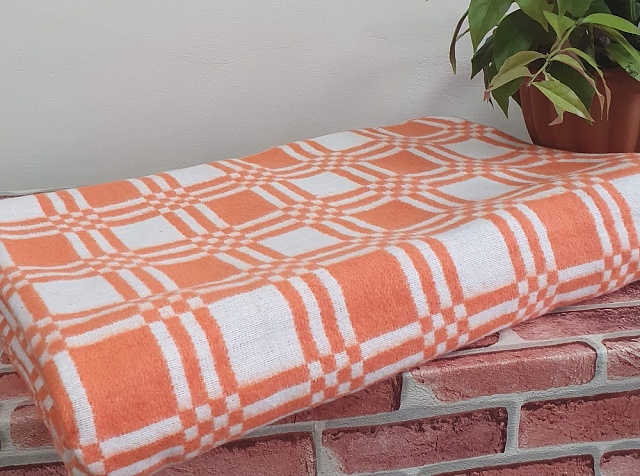 Одеяло байковое 400 гр. 100% хлопок, 140x205 см