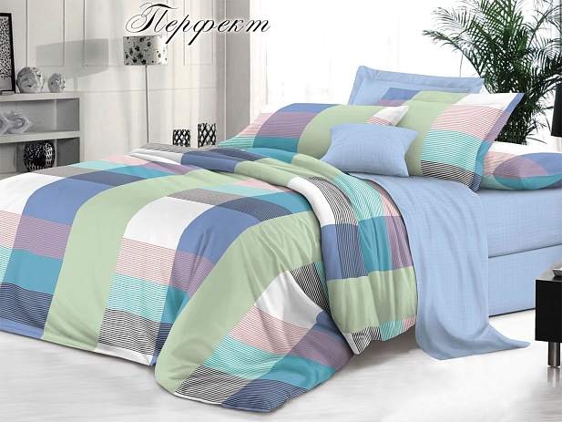 Комплект постельного белья Евро "Белла Вита Премиум" Эльф, Перфект