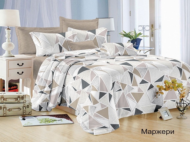Комплект постельного белья Семейный Satin Collection, Маржери