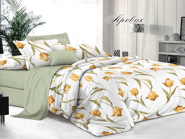 Комплект постельного белья 1,5 спальный "Белла Вита Премиум" Эльф, Аревик