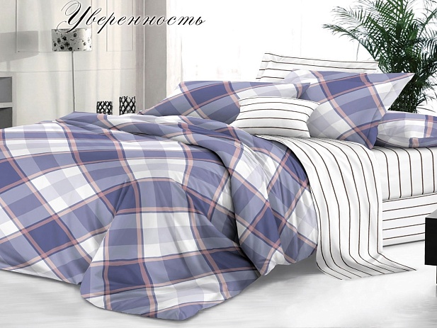 Комплект постельного белья 2-х спальный Макси "Sateen De Luxe" Эльф, Уверенность